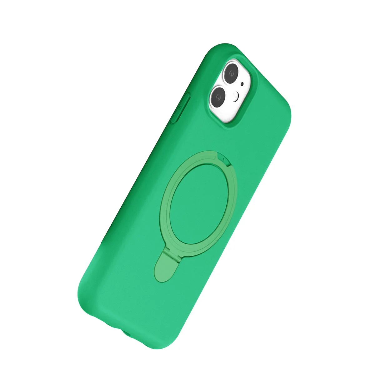 iPhone 11 Regal Magsafe Standlı Kapak - Yeşil