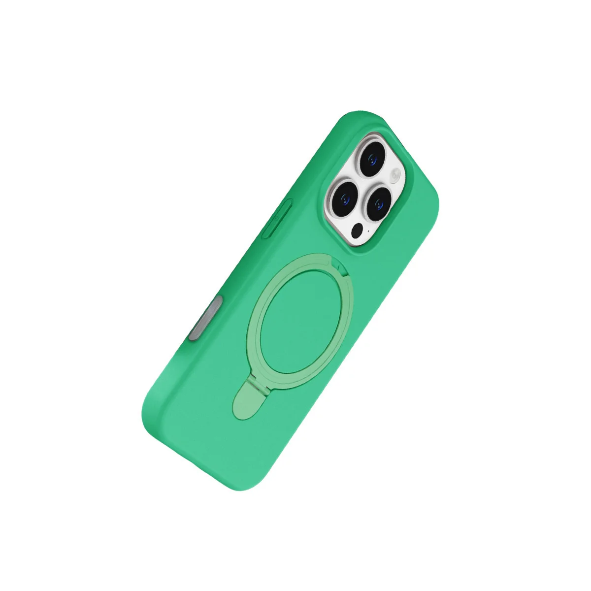 iPhone 16 Pro Regal Magsafe Standlı Kapak - Yeşil