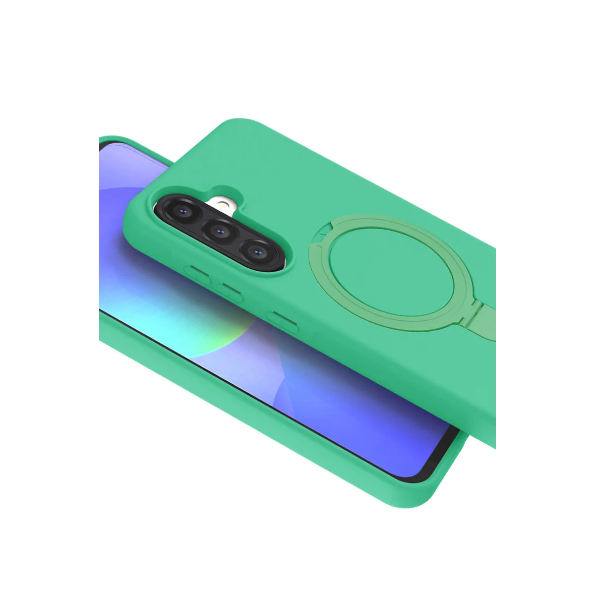 Galaxy A36 Regal Magsafe Standlı Kapak - Yeşil