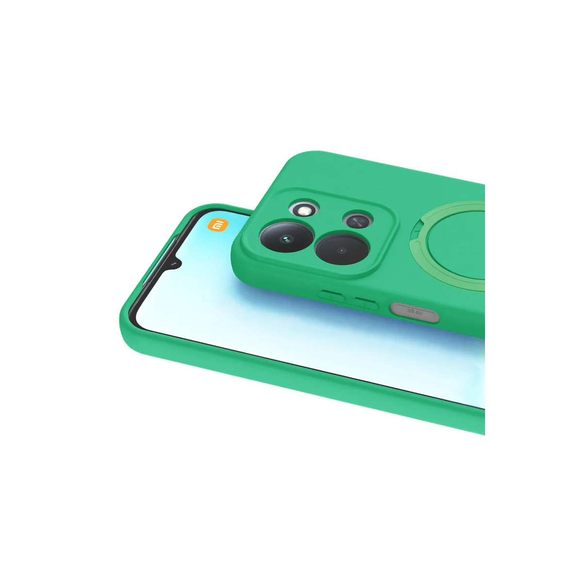 Redmi 15C 4G Regal Magsafe Standlı Kapak - Yeşil