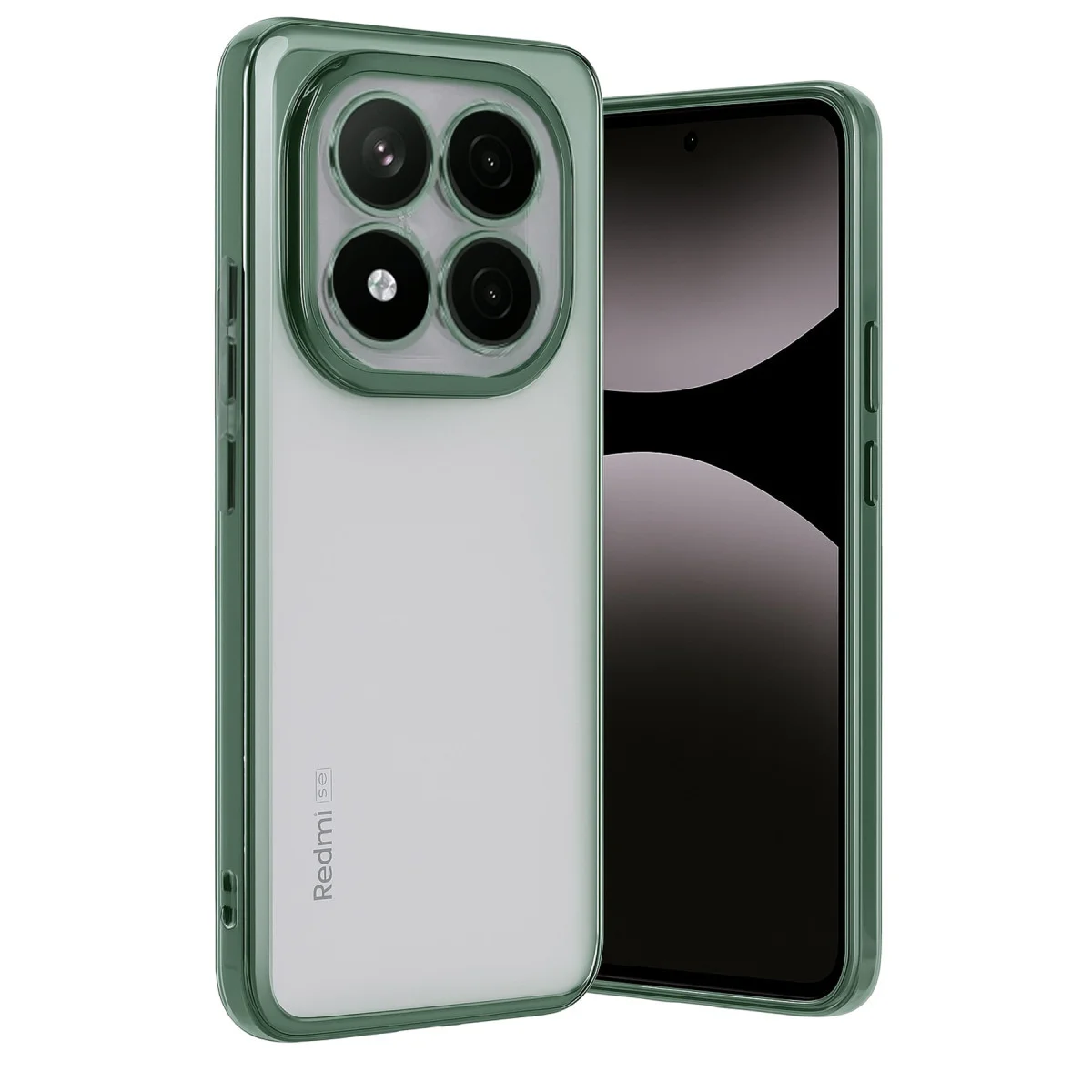 Redmi Note 14 Pro Plus Kılıf Razer Lensli Silikon - Yeşil