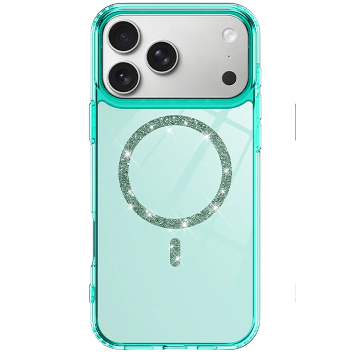 iPhone 17 Pro Max Live Diamond Magsafe Kapak - Yeşil