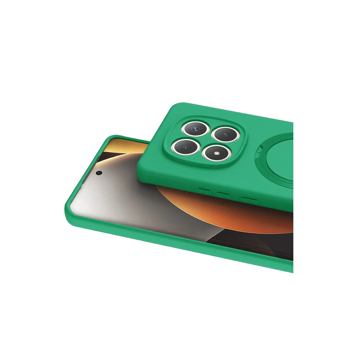 Redmi Note 15 Pro 5G Regal Magsafe Standlı Kapak - Yeşil