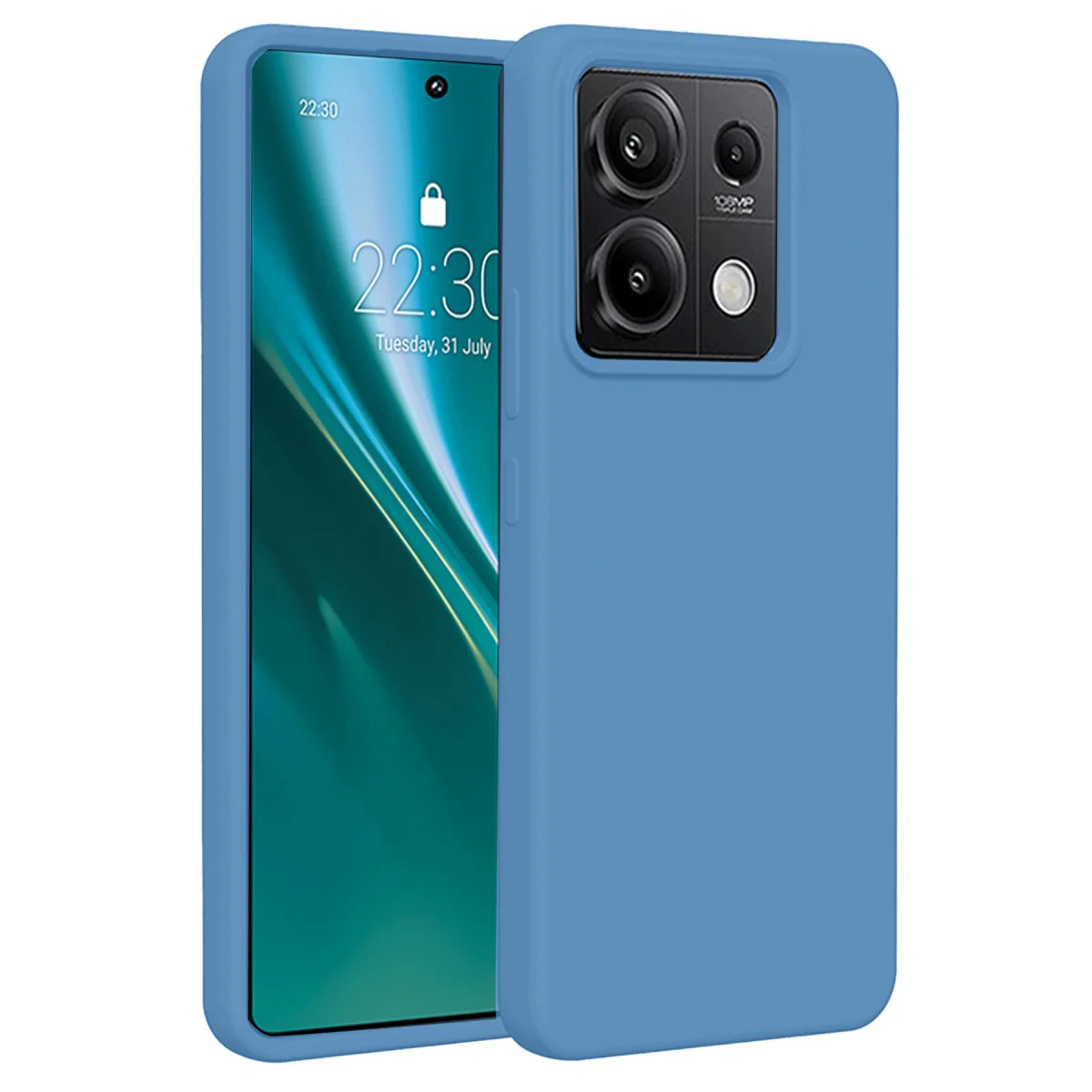 Redmi Note 13 Pro 5G Kılıf First Silikon - Mavi