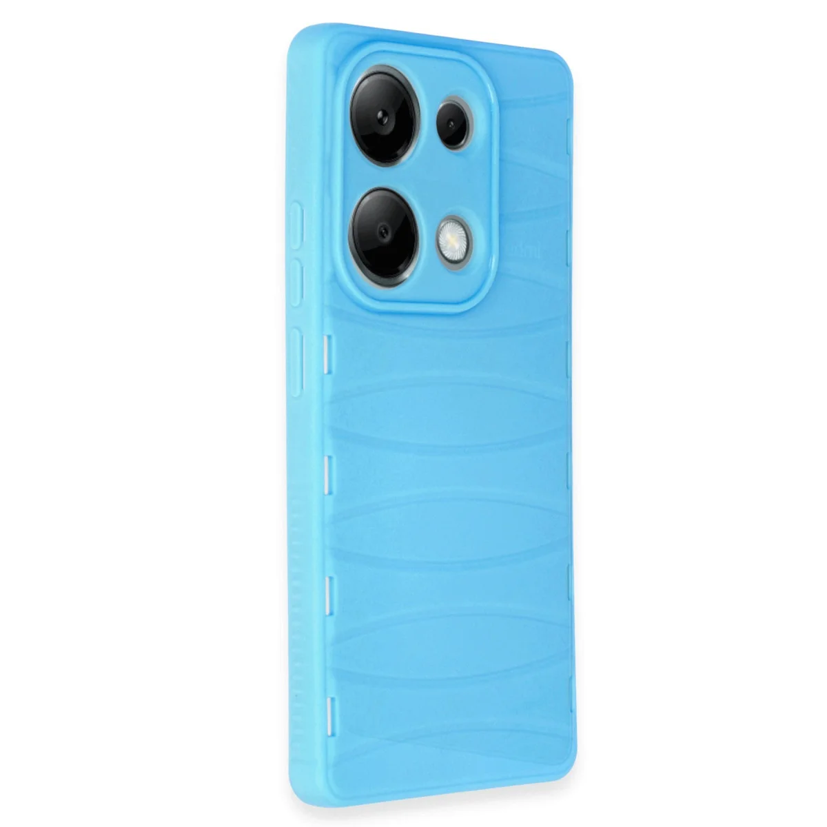 Redmi Note 13 Pro 4G Kılıf Bibercas Silikon Kapak - Mavi