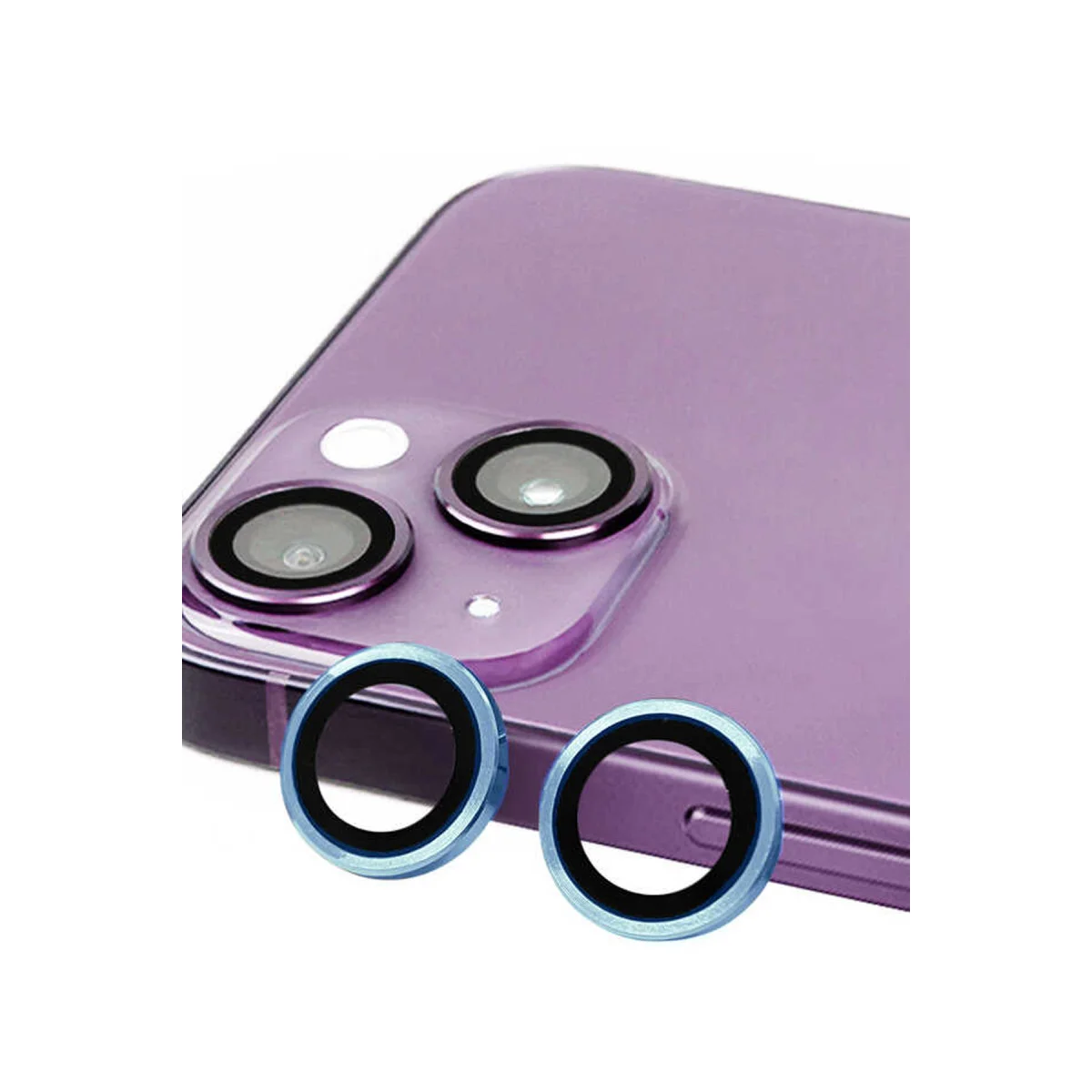 iPhone 14 Raze Metal Kamera Lens - Mavi