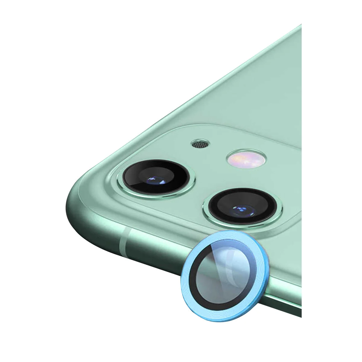 iPhone 12 Mini Raze Metal Kamera Lens - Mavi