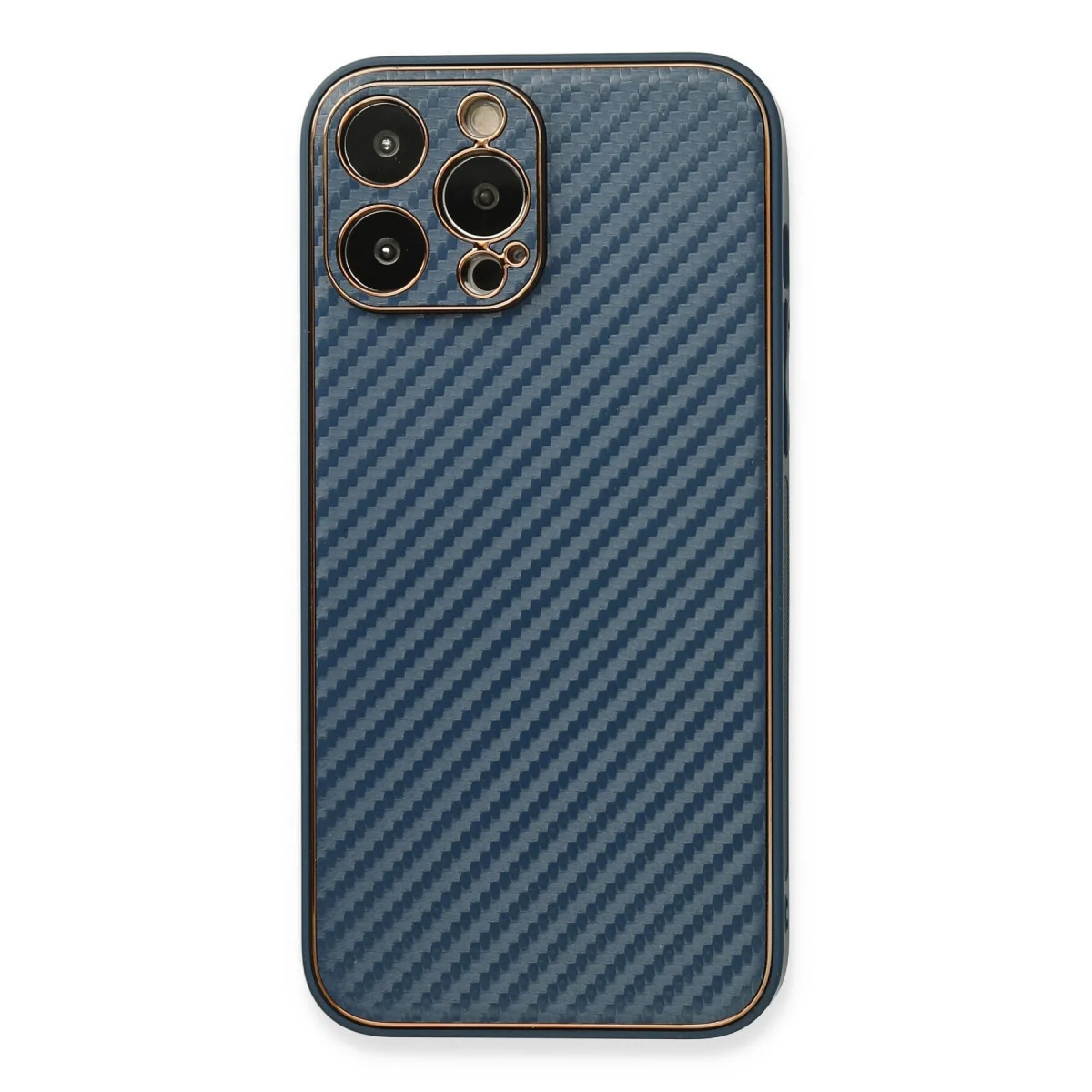 iPhone 13 Pro Kılıf Coco Karbon Silikon - Mavi