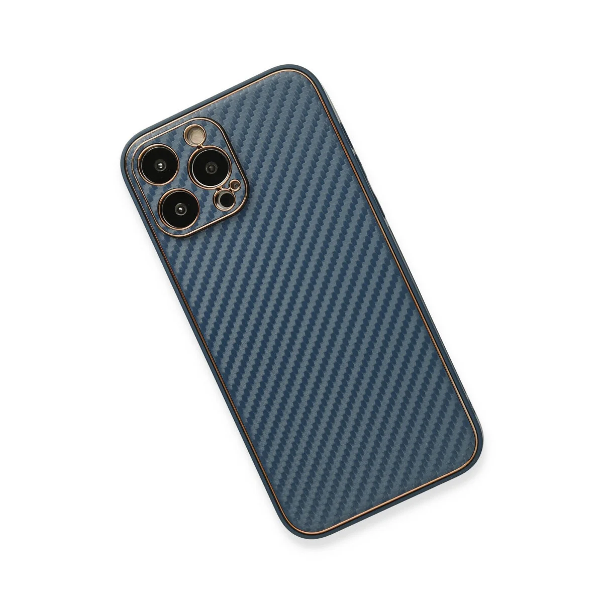 iPhone 13 Pro Kılıf Coco Karbon Silikon - Mavi