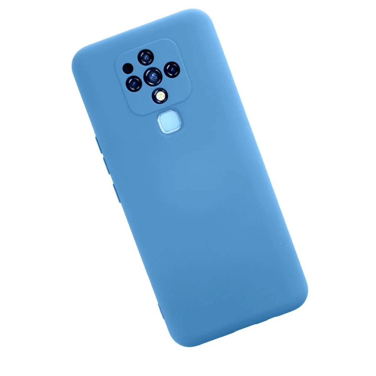 Camon 16 Kılıf Nano içi Kadife Silikon - Mavi