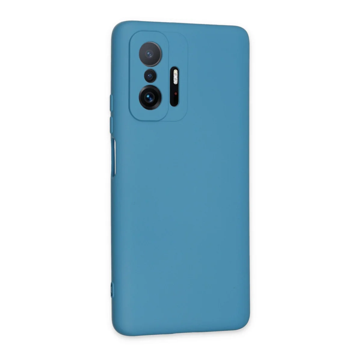 Mi 11T Pro Kılıf Nano içi Kadife Silikon - Mavi
