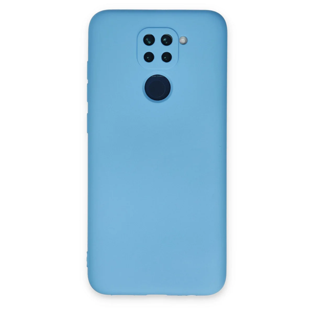 Redmi Note 9 Kılıf Nano içi Kadife Silikon - Mavi