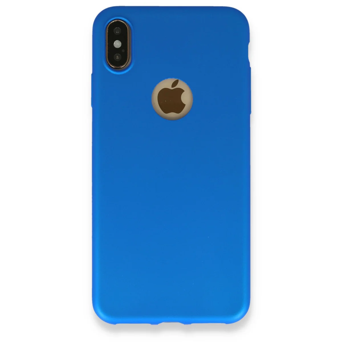 iPhone XS Max Kılıf First Silikon - Mavi