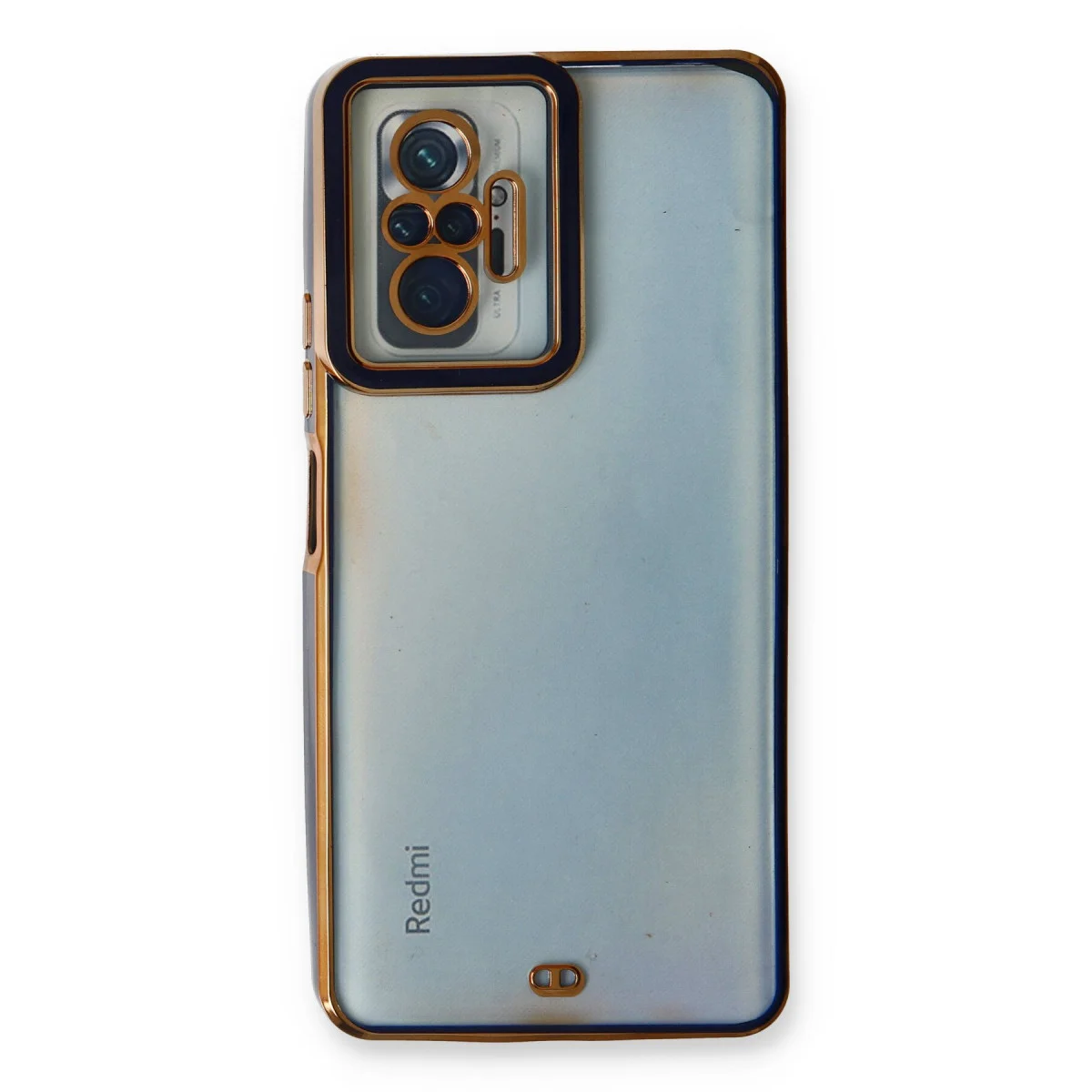 Redmi Note 10 Pro Kılıf Liva Lens Silikon - Mavi