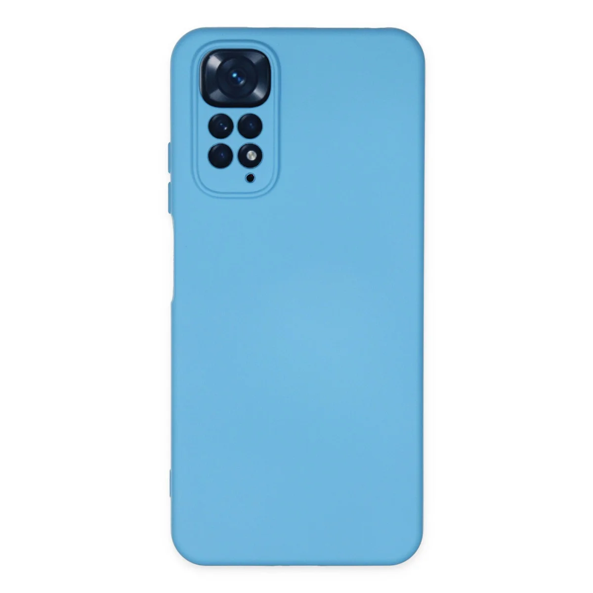 Redmi Note 11 Kılıf Nano içi Kadife Silikon - Mavi