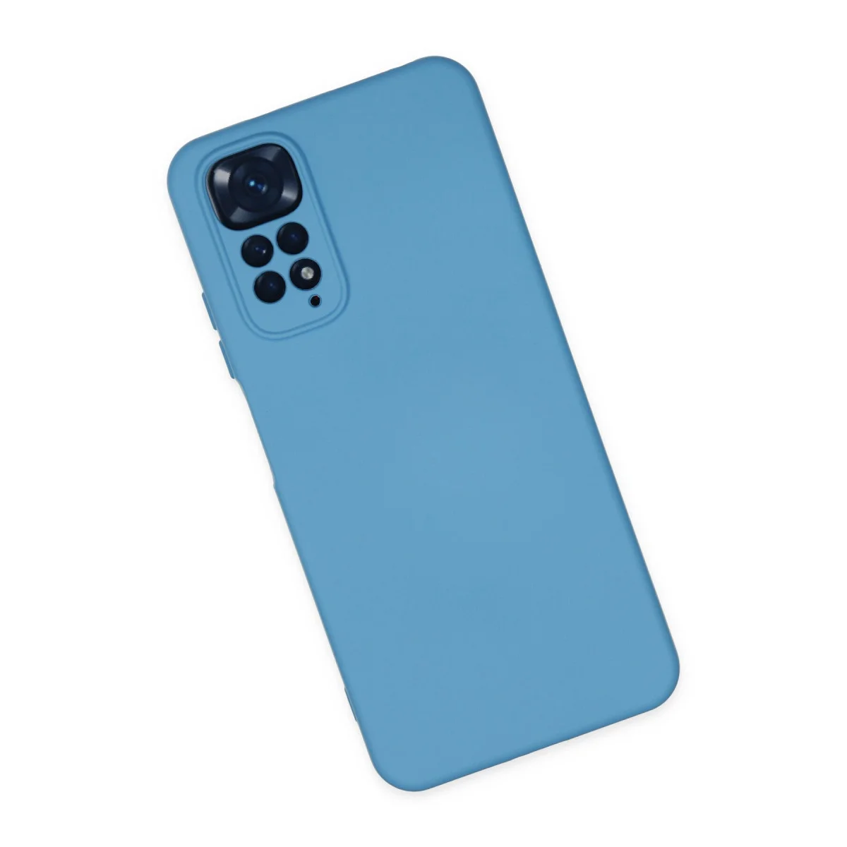 Redmi Note 11 Kılıf Nano içi Kadife Silikon - Mavi