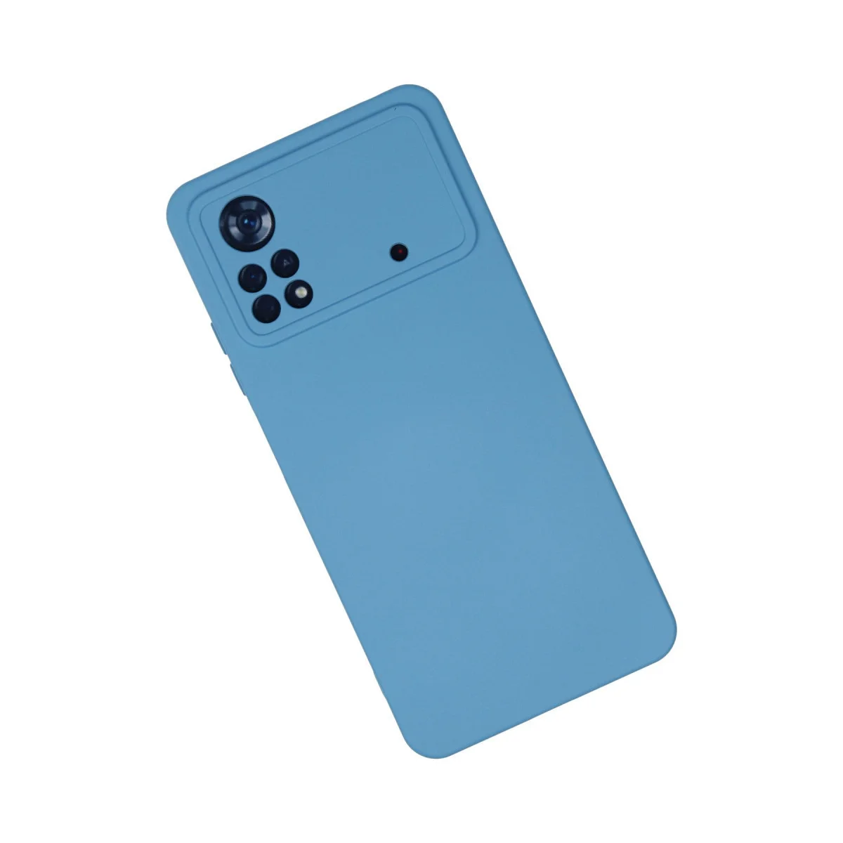 Poco X4 Pro 5G Kılıf Nano içi Kadife Silikon - Mavi