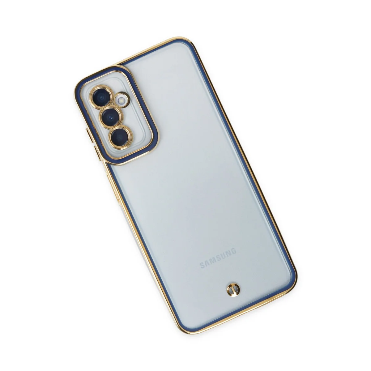 Galaxy M23 Kılıf Liva Lens Silikon - Mavi