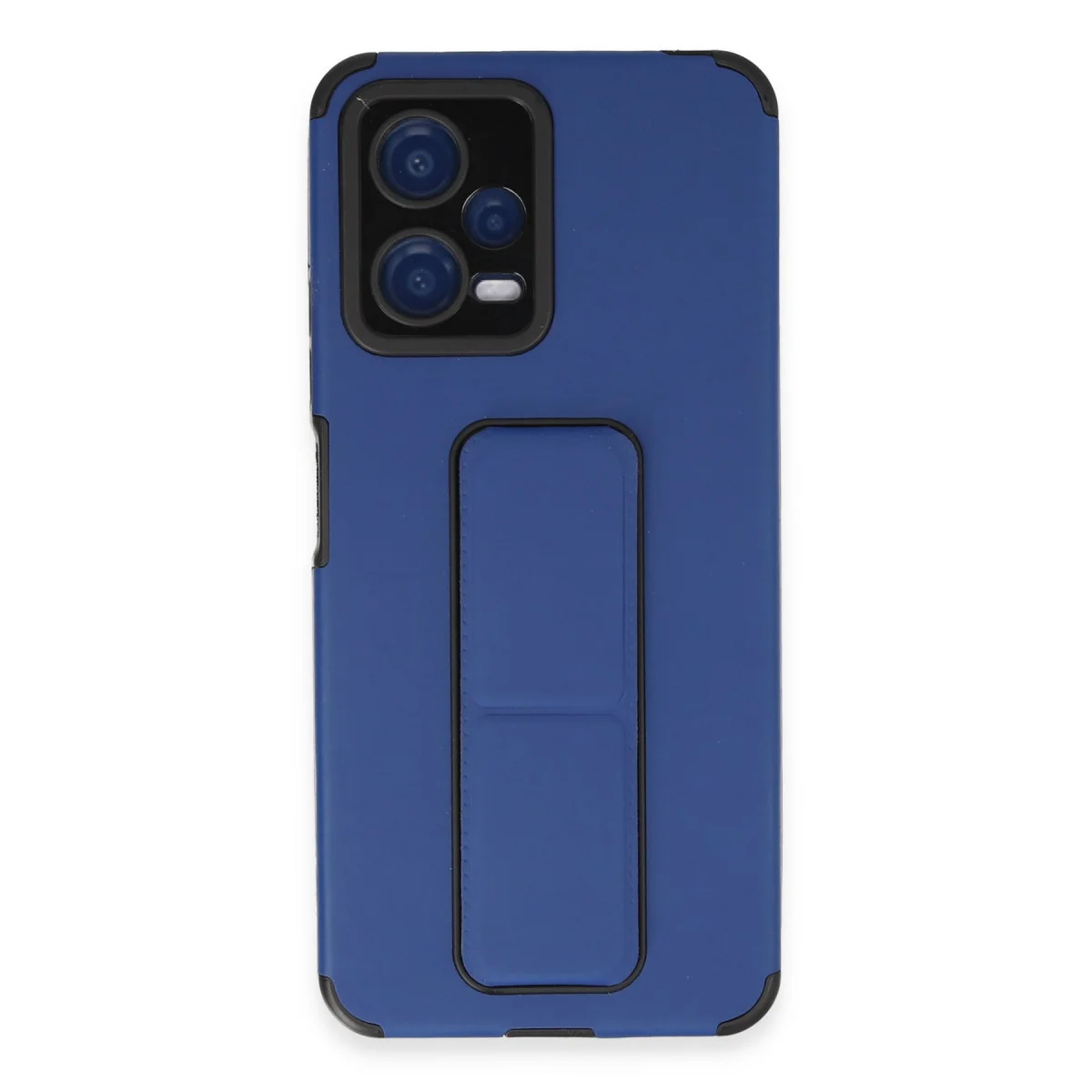 Poco X5 5G Kılıf Mega Standlı Silikon - Mavi