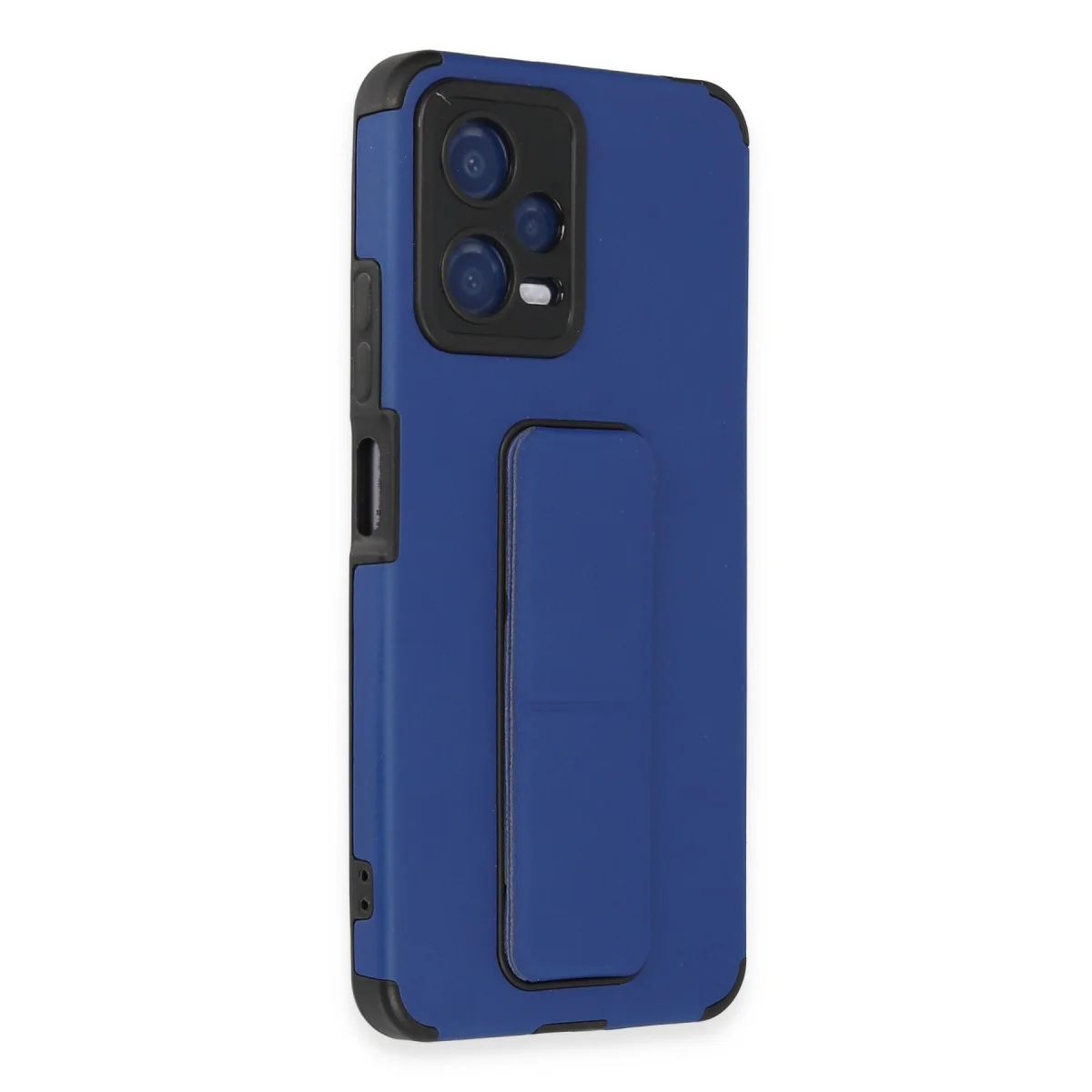 Poco X5 5G Kılıf Mega Standlı Silikon - Mavi