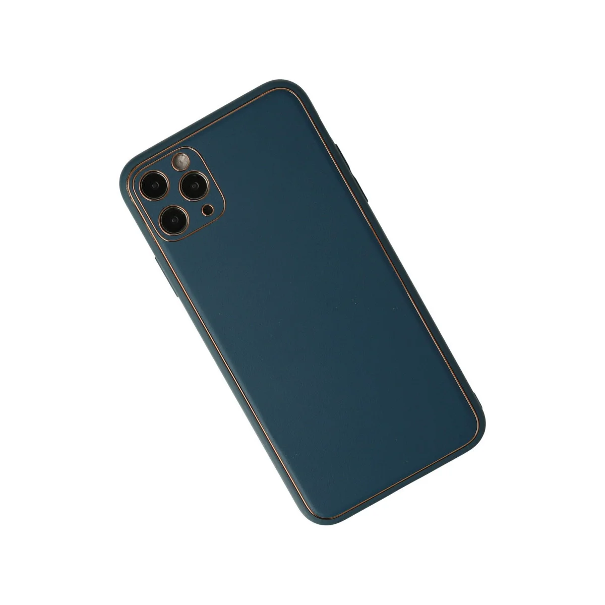 iPhone 11 Pro Kılıf Coco Deri Silikon Kapak - Mavi