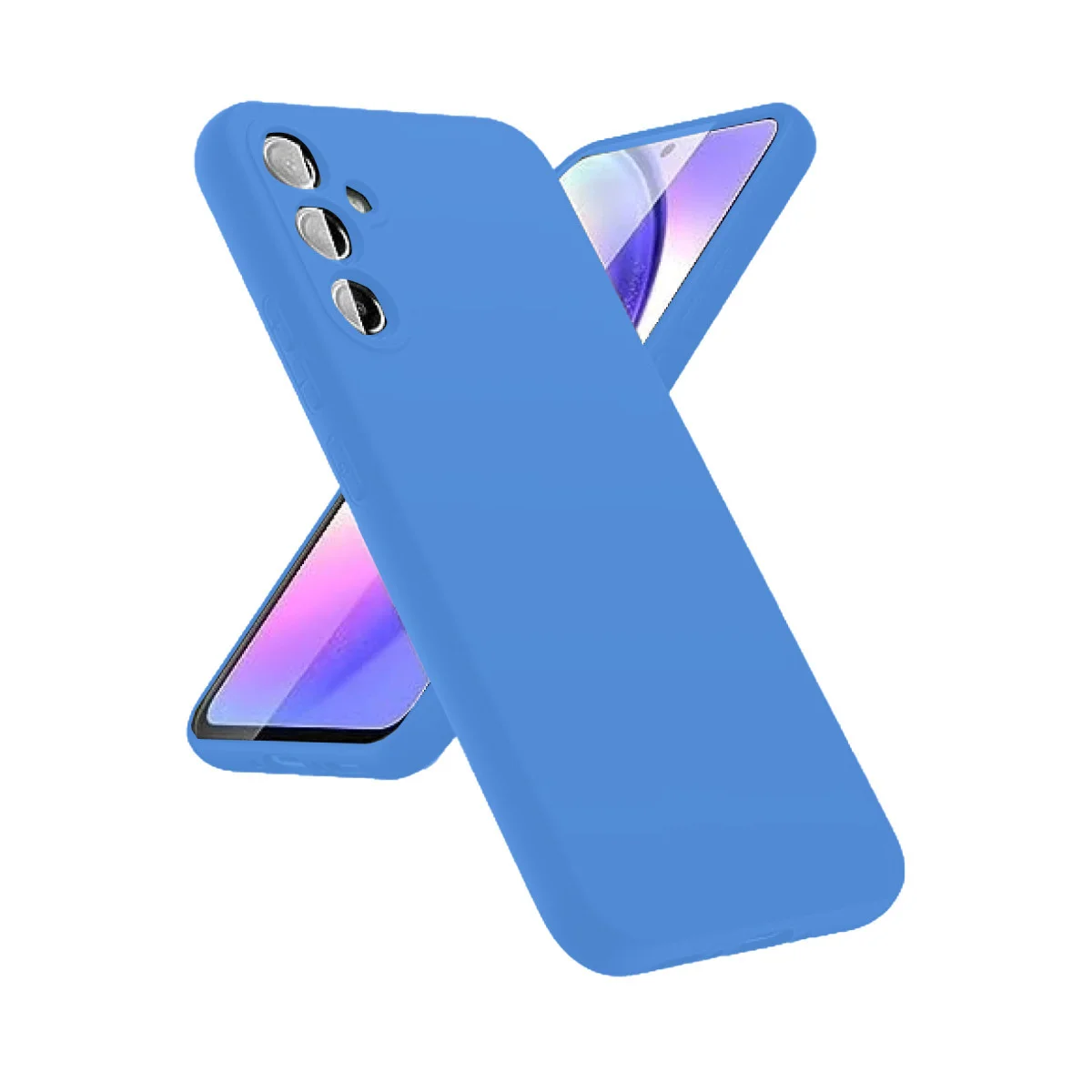 Galaxy A24 4G Kılıf First Silikon - Mavi