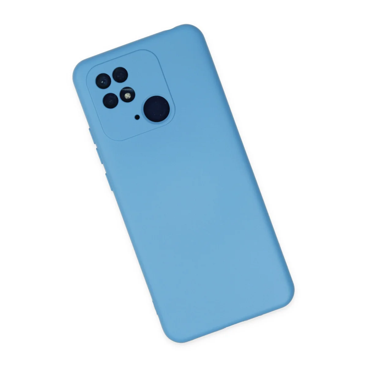 Redmi 10C Kılıf Nano içi Kadife Silikon - Mavi
