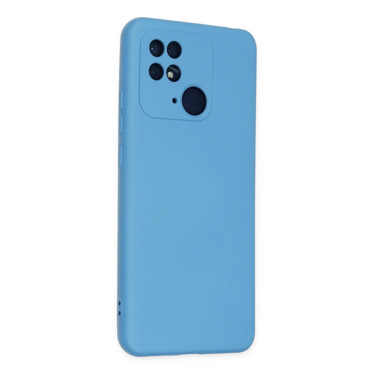 Redmi 10C Kılıf Nano içi Kadife Silikon - Mavi