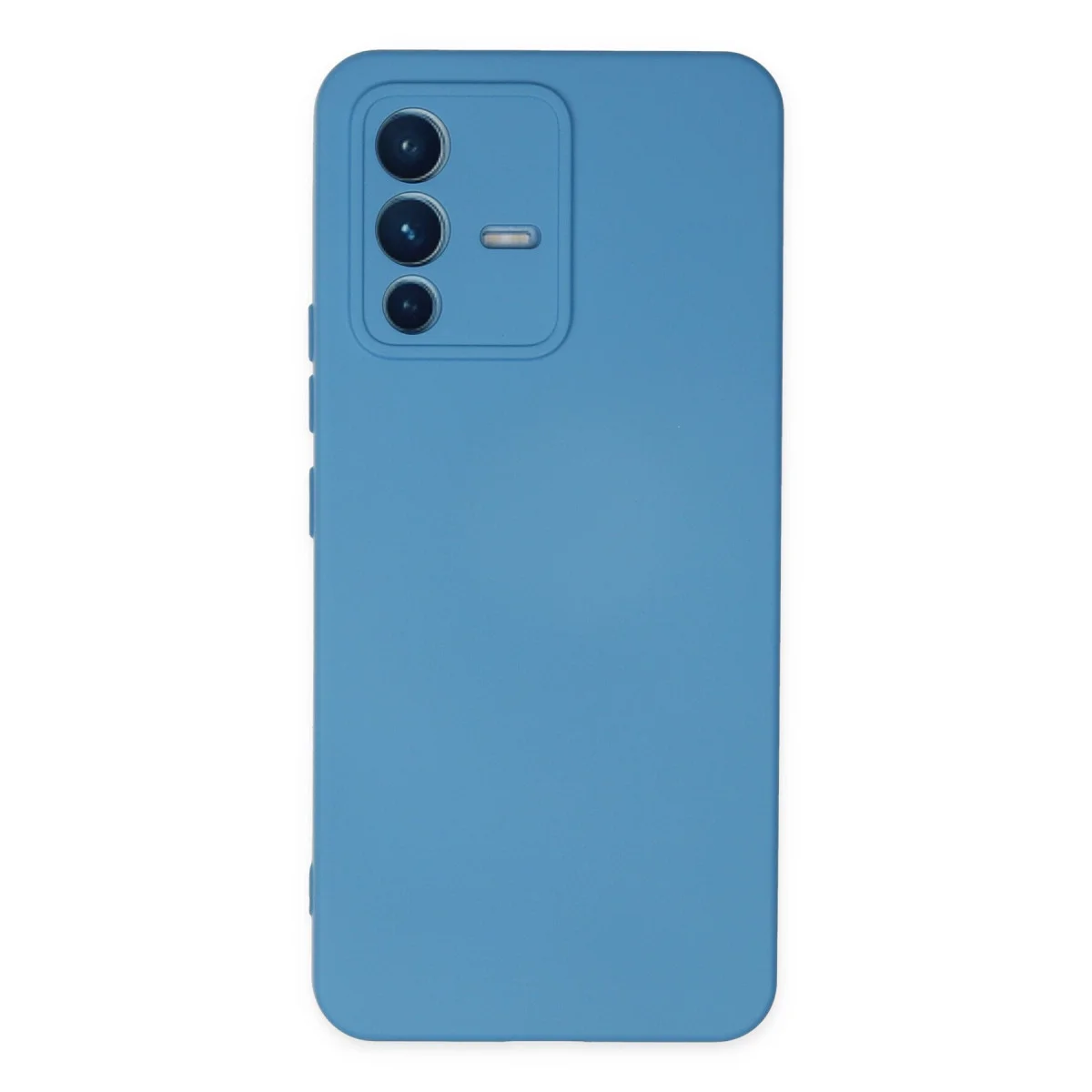 V23 5G Kılıf Nano içi Kadife Silikon - Mavi