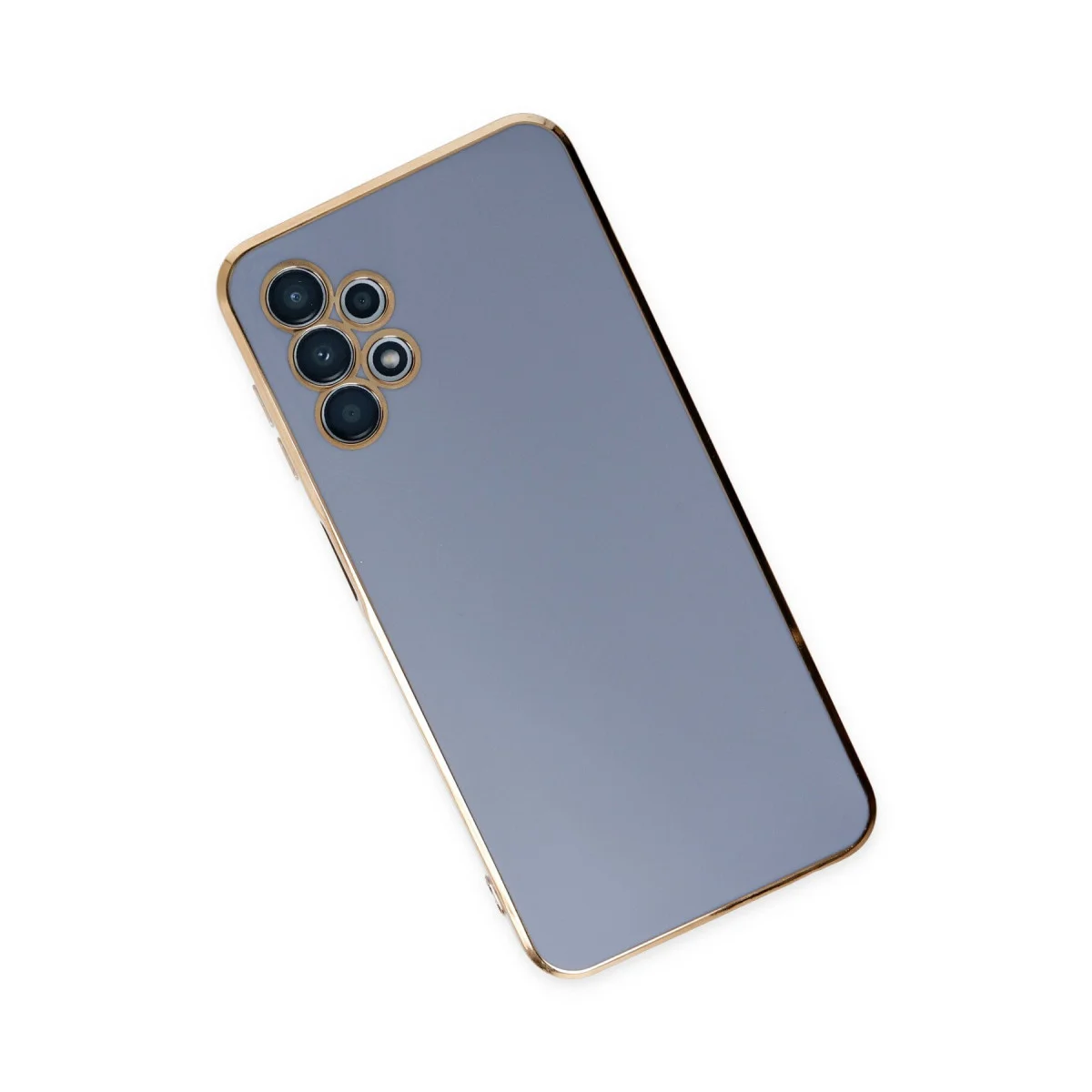 Galaxy A13 4G Kılıf Volet Silikon - Mavi
