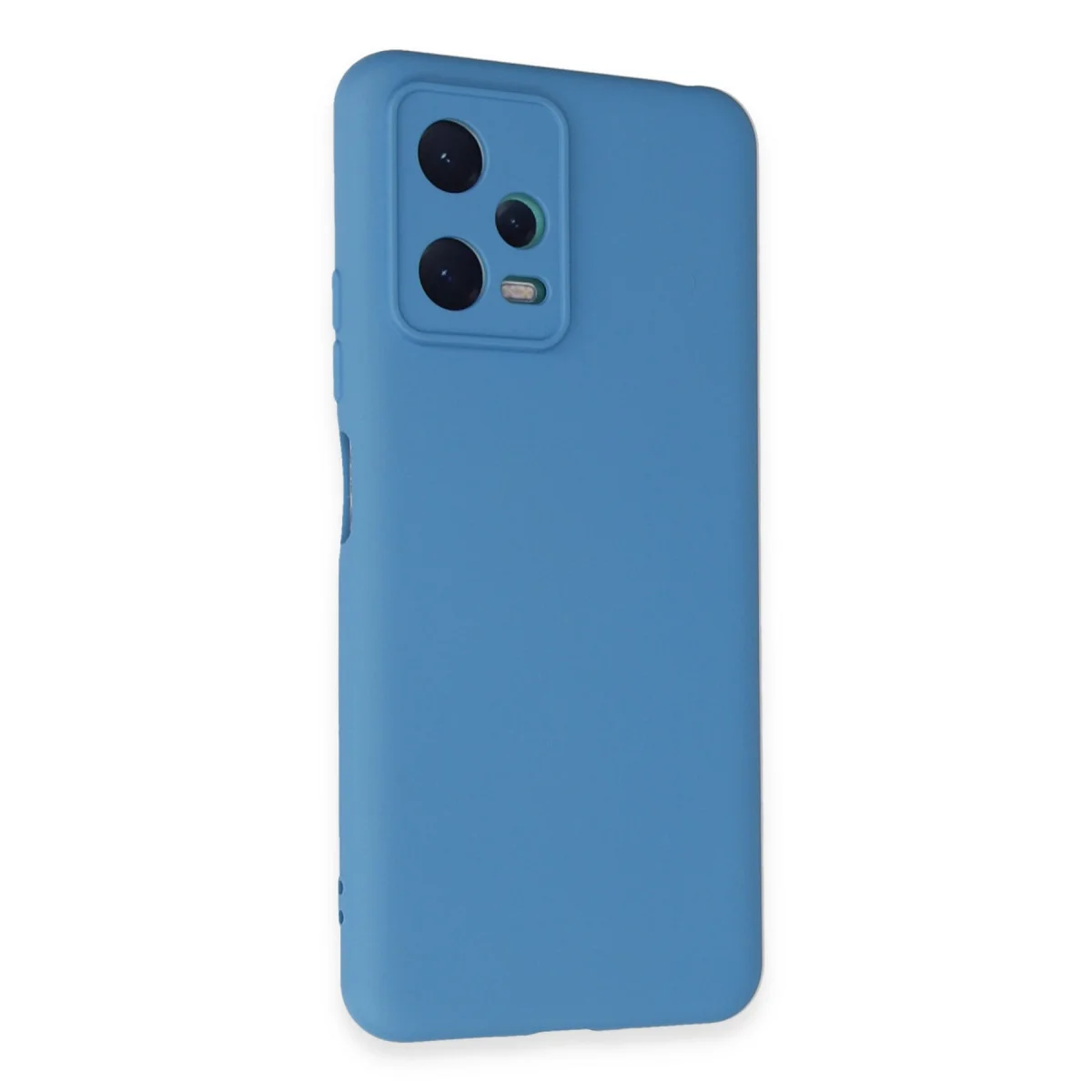 Redmi Note 12 5G Kılıf Nano içi Kadife Silikon - Mavi