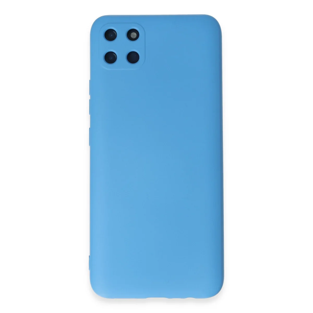 Realme C11 Kılıf Nano içi Kadife Silikon - Mavi
