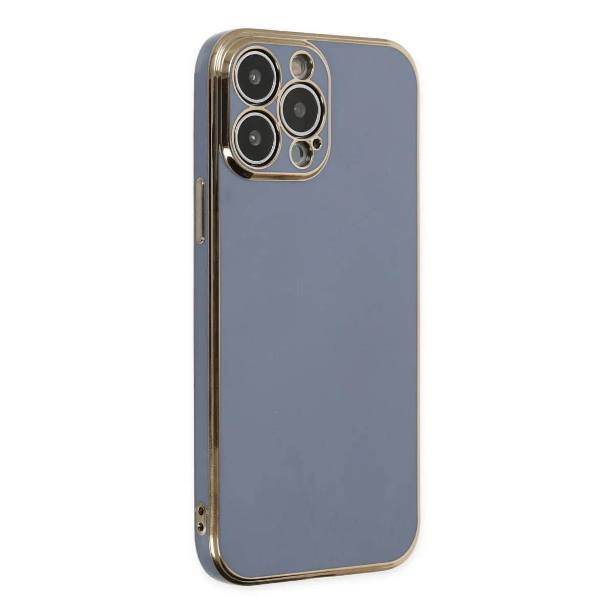 iPhone 15 Pro Max Kılıf Volet Silikon - Mavi