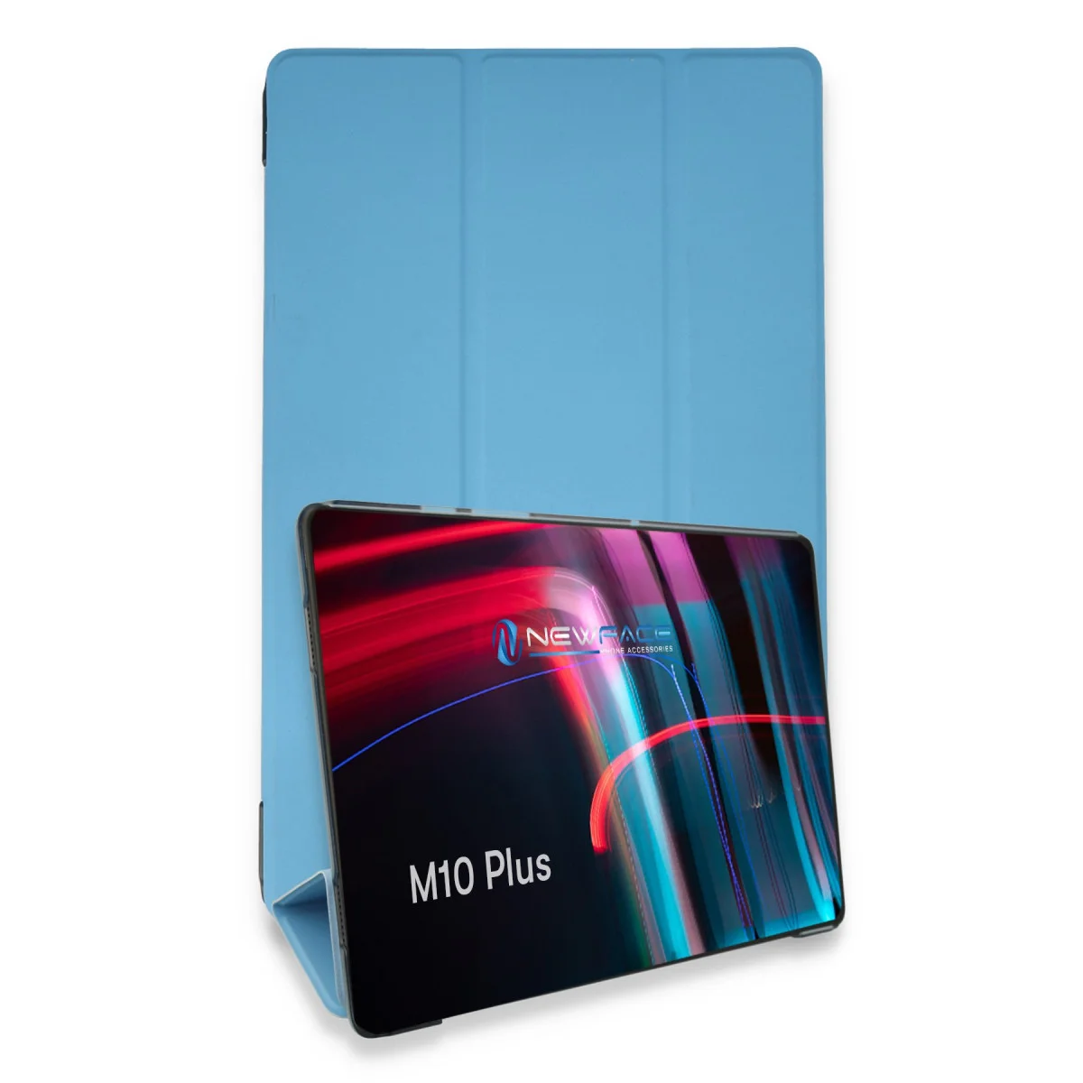M10 FHD Plus X606F Kılıf Tablet Smart Kılıf - Mavi