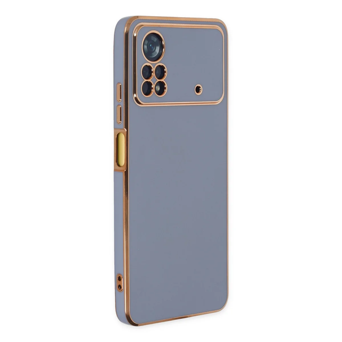 Poco X4 Pro 5G Kılıf Volet Silikon - Mavi