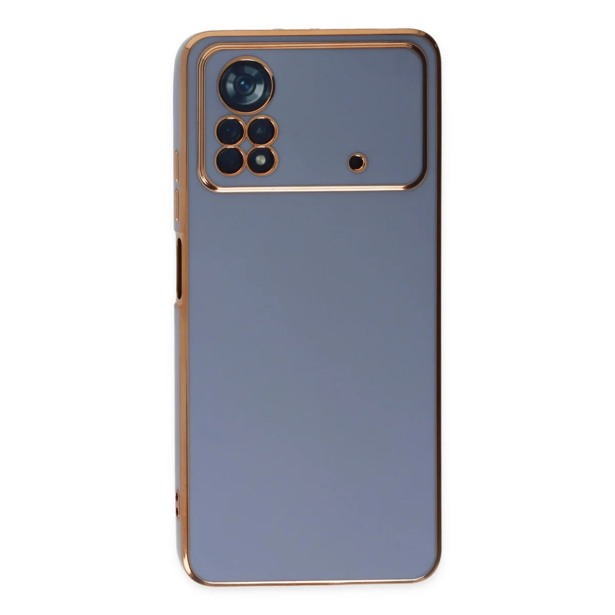 Poco X4 Pro 5G Kılıf Volet Silikon - Mavi