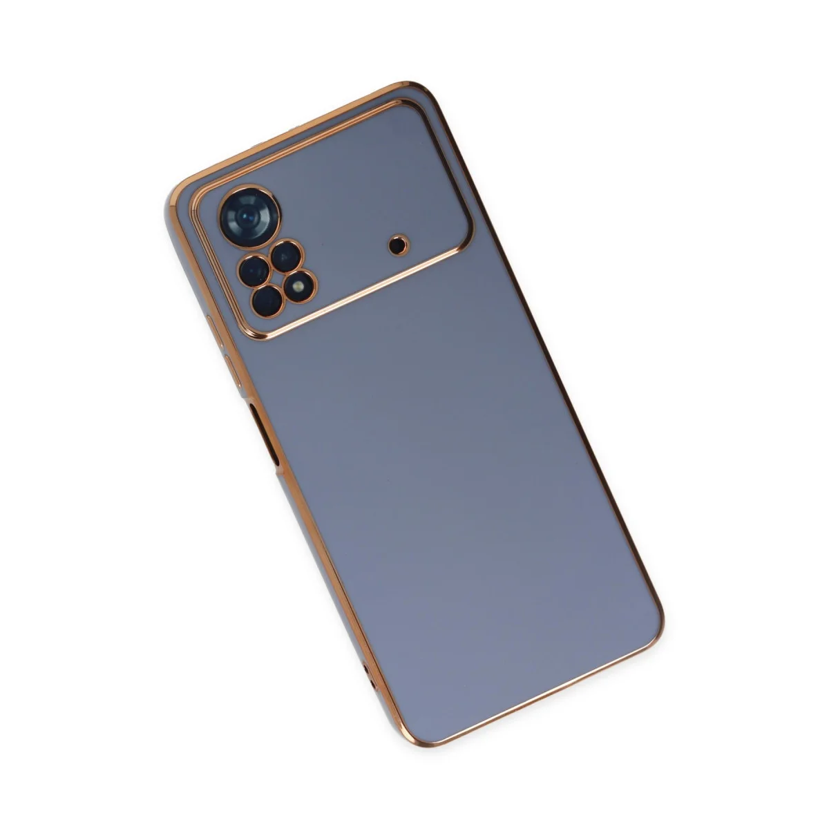 Poco X4 Pro 5G Kılıf Volet Silikon - Mavi