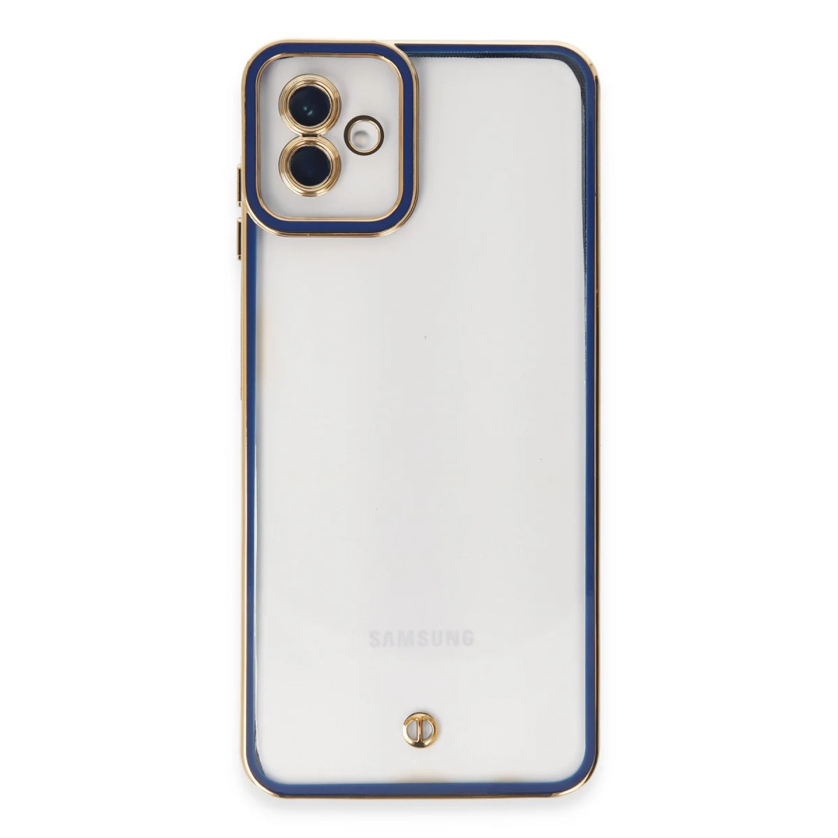 Galaxy A04 Kılıf Liva Lens Silikon - Mavi