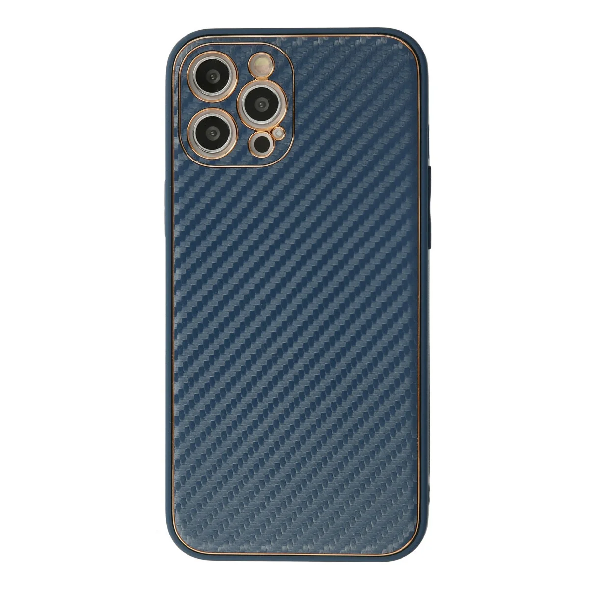 iPhone 12 Pro Kılıf Coco Karbon Silikon - Mavi