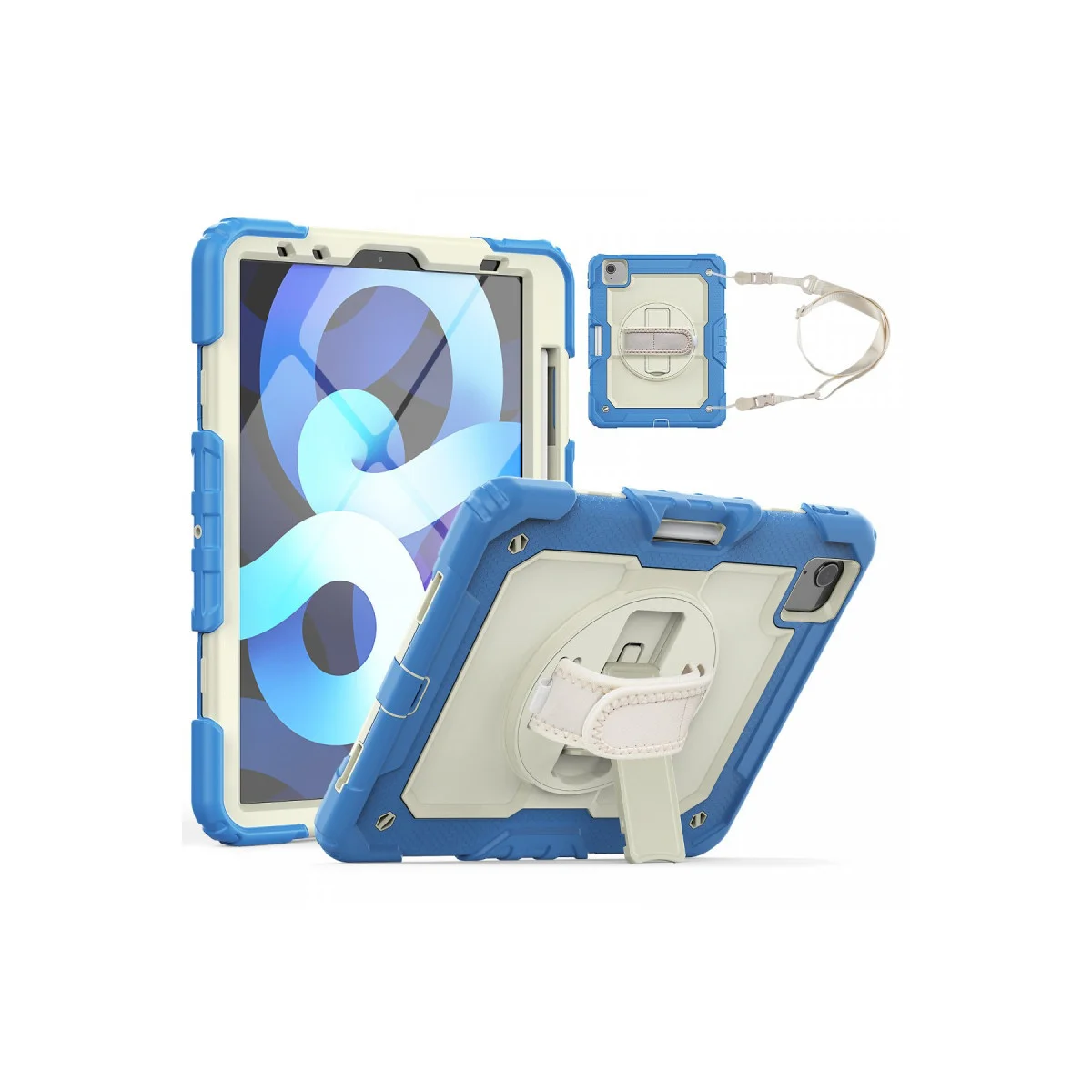 iPad Pro 11 (2020) Kılıf Strap New Tablet Kapak - Mavi