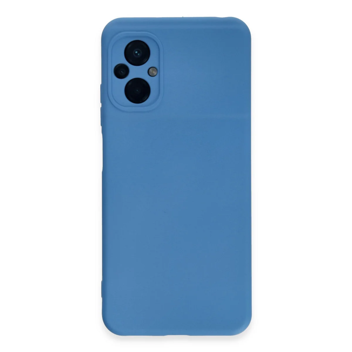 Poco M5 Kılıf Nano içi Kadife Silikon - Mavi