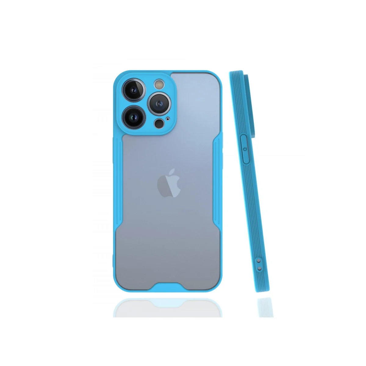iPhone 13 Pro Kılıf Platin Silikon - Mavi