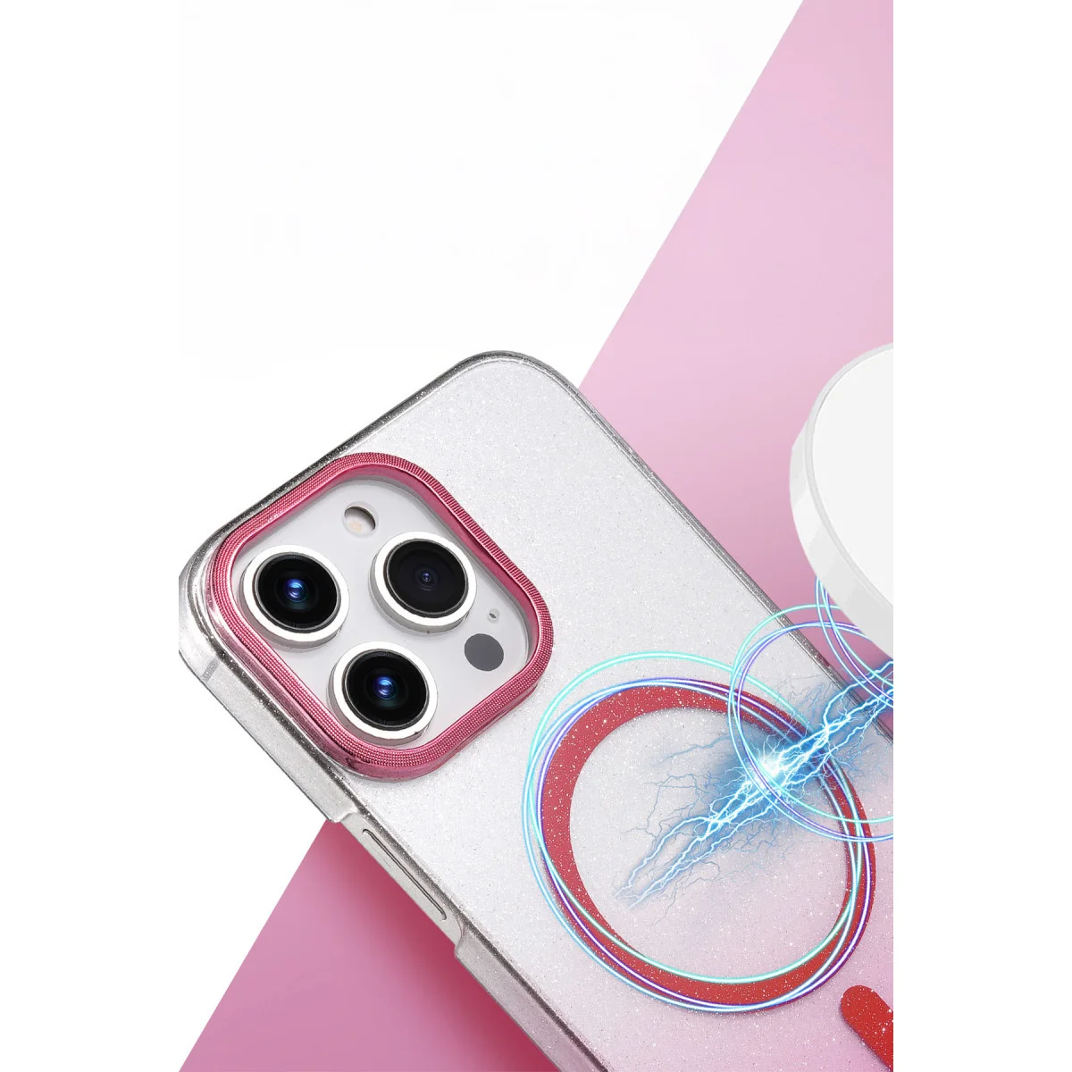 iPhone 16 Pro Glossy Magsafe Kapak - Mavi