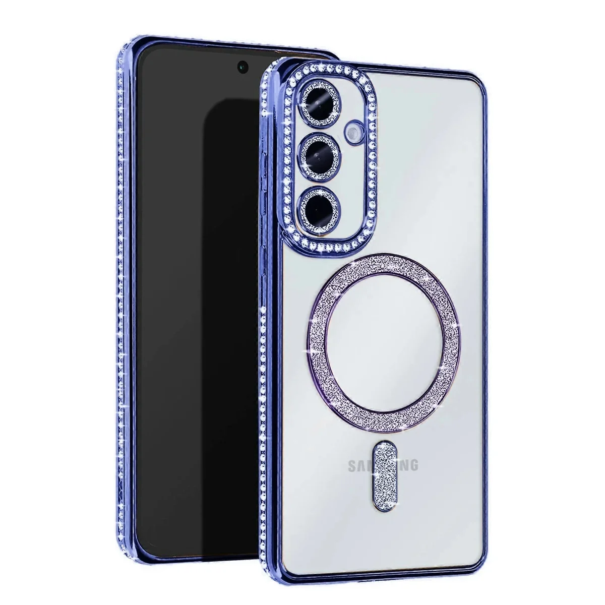 Galaxy A25 5G Joke Simli Magneticsafe Kılıf - Mavi