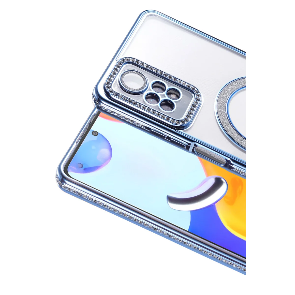 Redmi Note 12 Pro 4G Joke Simli Magneticsafe Kılıf - Mavi