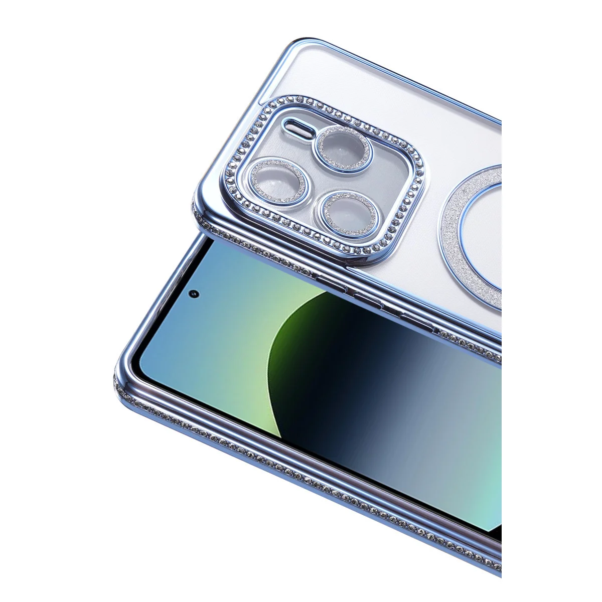 Redmi Note 14 4G Joke Simli Magneticsafe Kılıf - Mavi