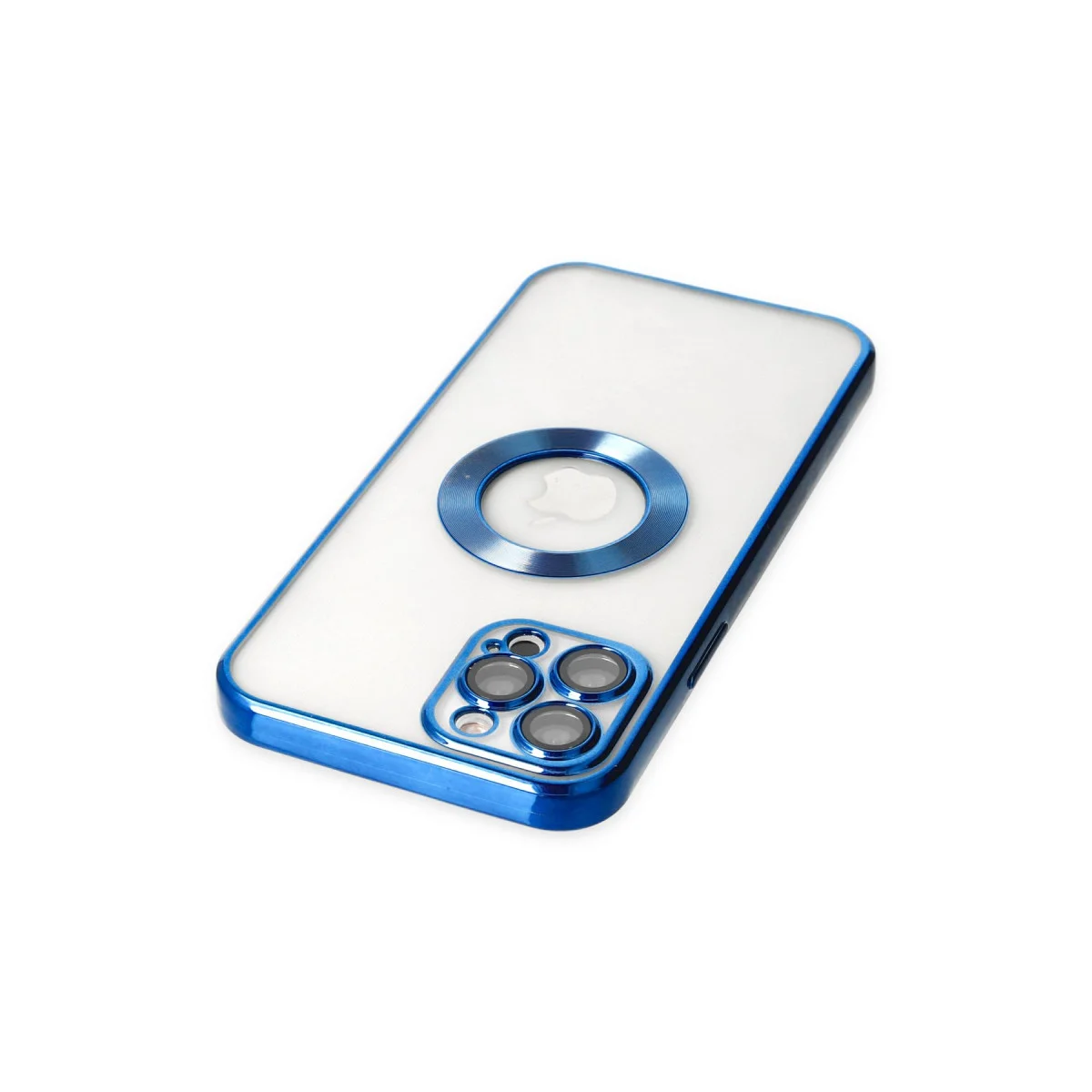 iPhone 12 Pro Kılıf Slot Silikon - Mavi