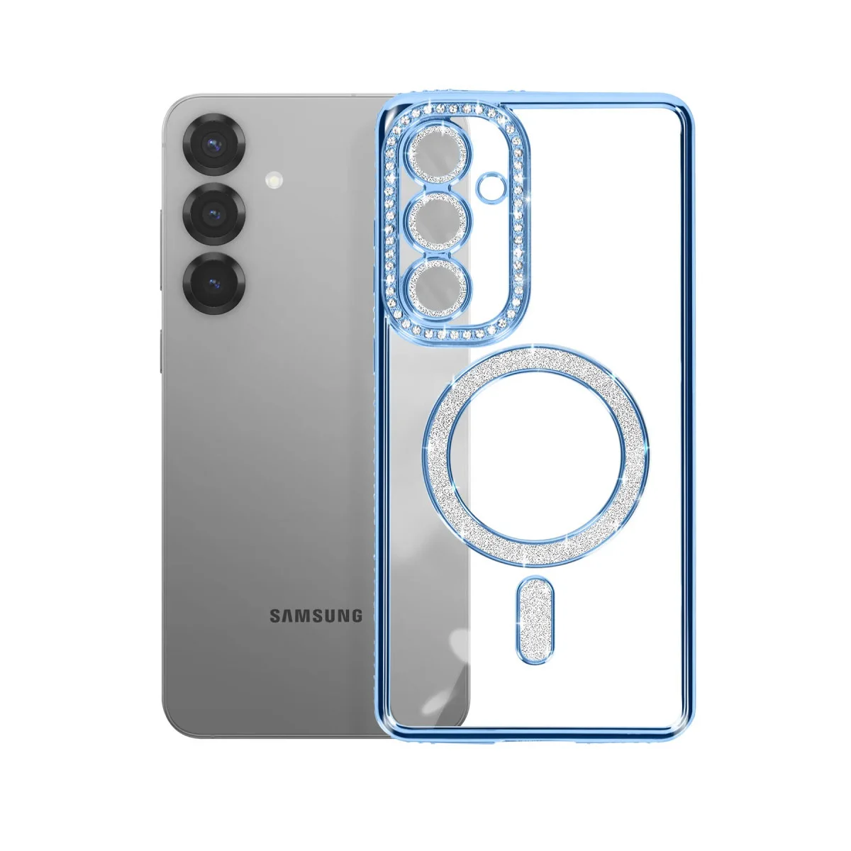 Galaxy A37 5G Joke Simli Magneticsafe Kılıf - Mavi