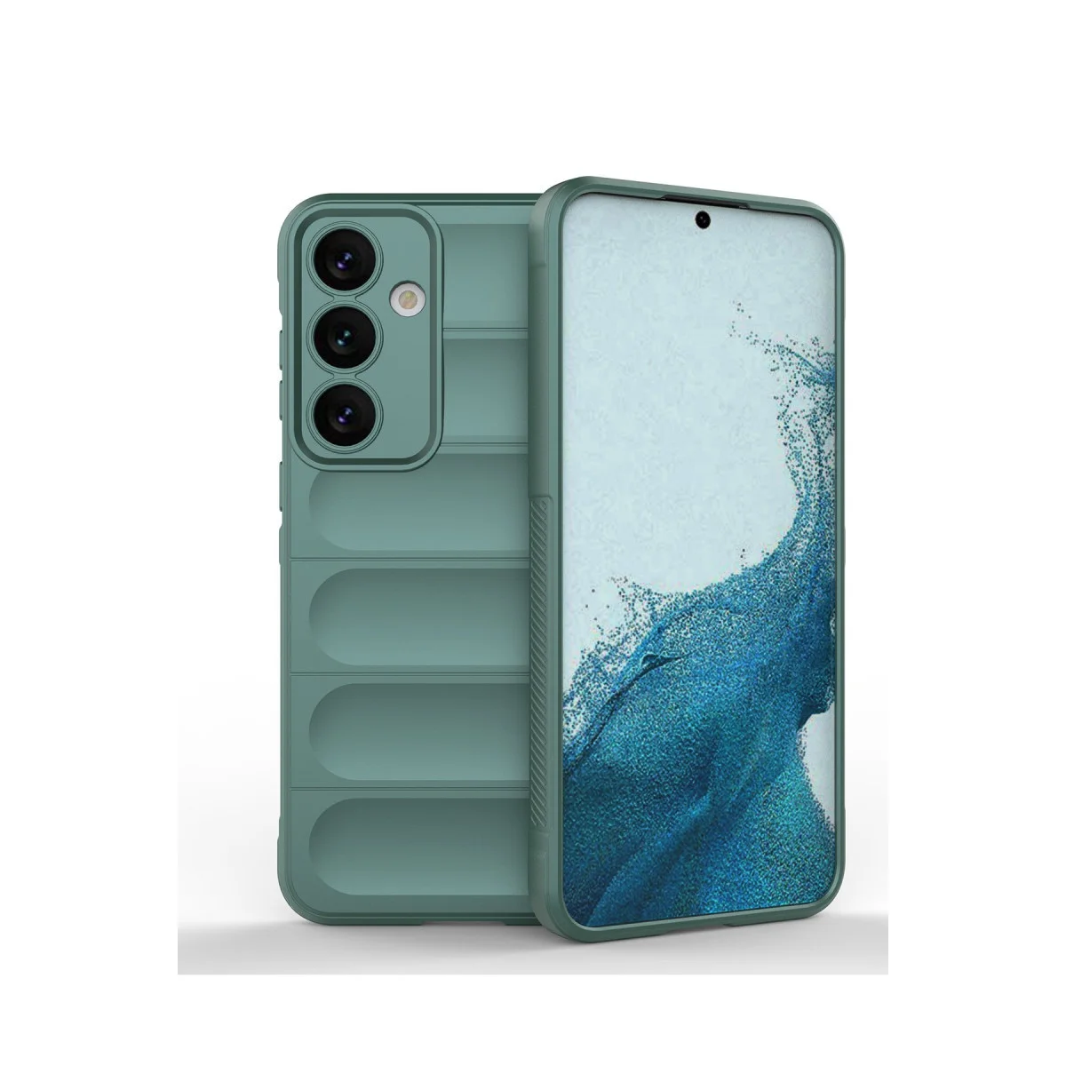 Galaxy S24 Kılıf Optimum Silikon - Koyu Yeşil
