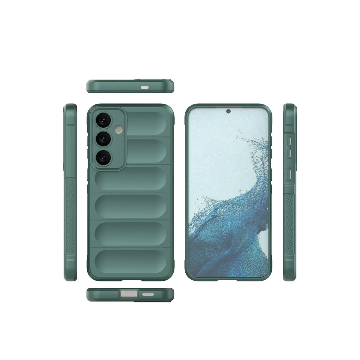Galaxy S24 Kılıf Optimum Silikon - Koyu Yeşil